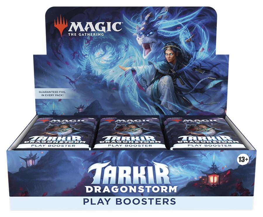 Tarkir Dragonstorm play boosters packaging for Magic: The Gathering