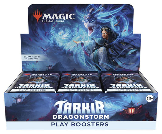 Tarkir Dragonstorm play boosters packaging for Magic: The Gathering